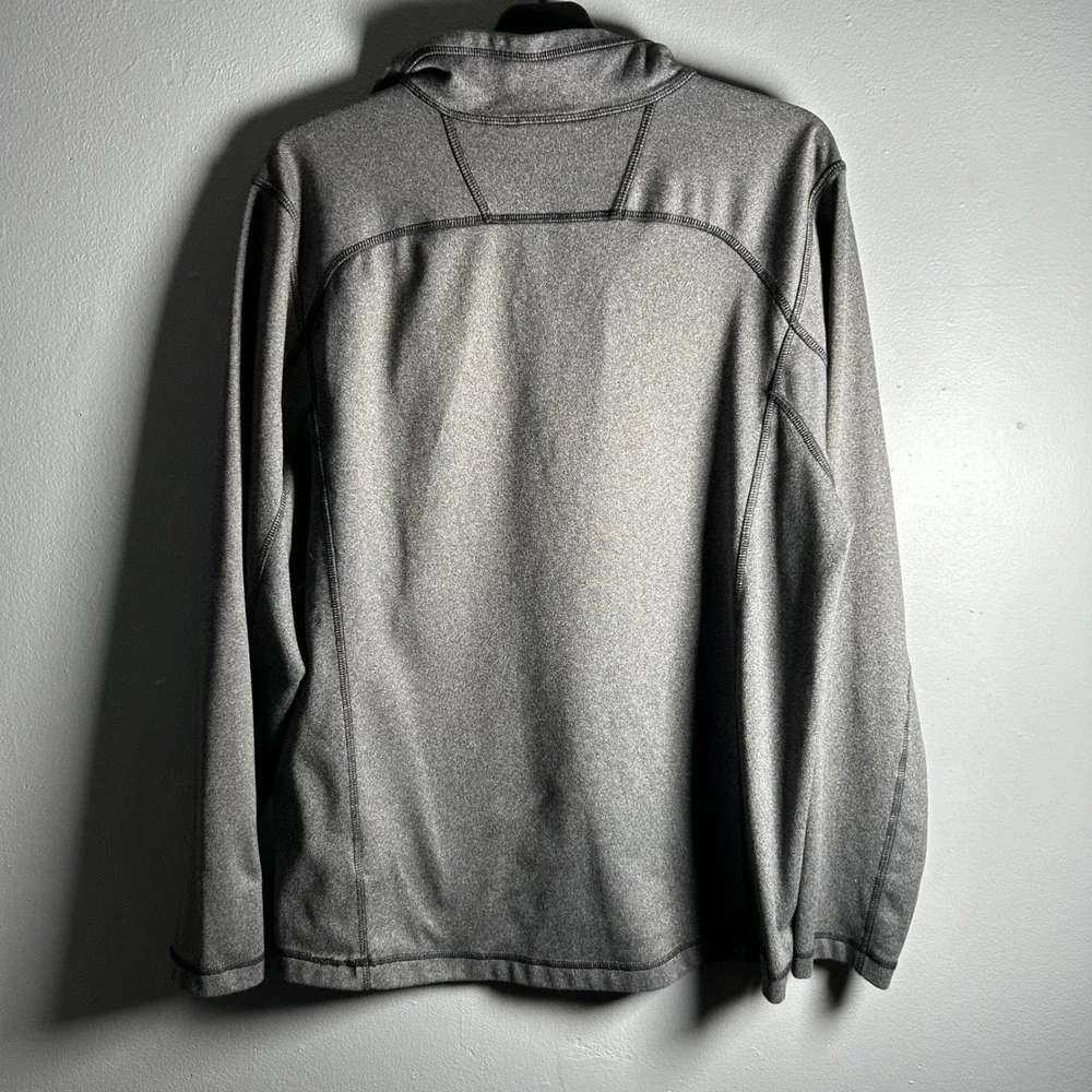 The North Face Mens Fleece Quarter Zip‎ Pullover Gray M M Athletic